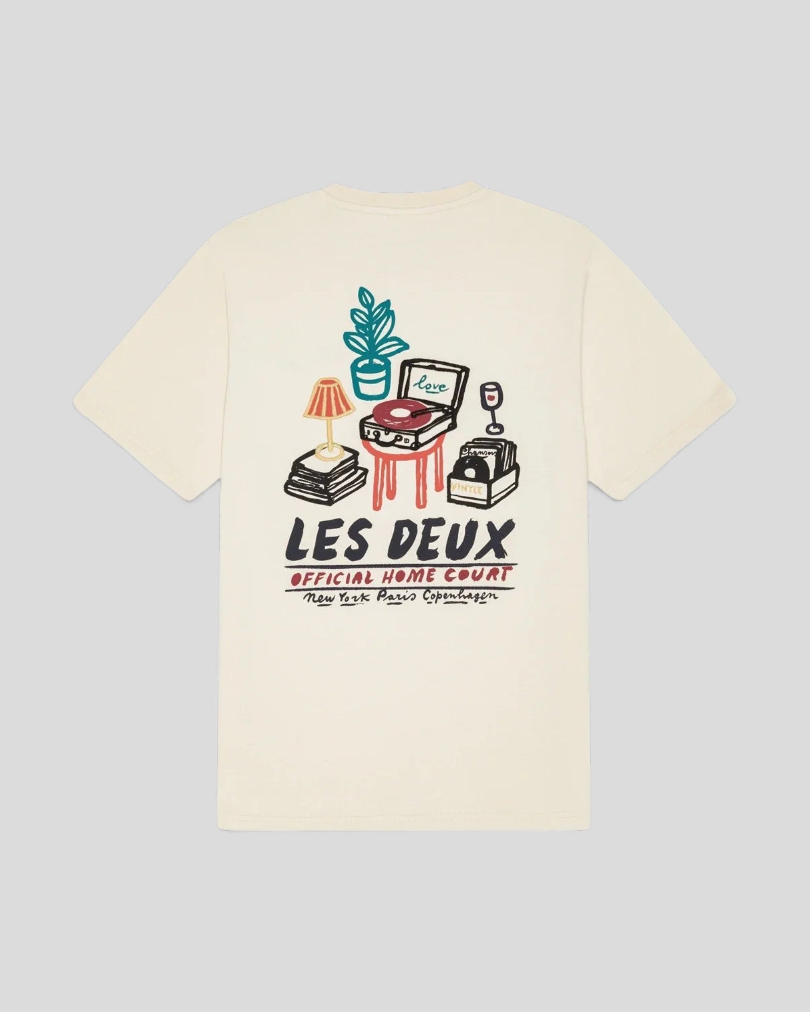 Les Deux || Record T-Shirt - Ivory Les Deux