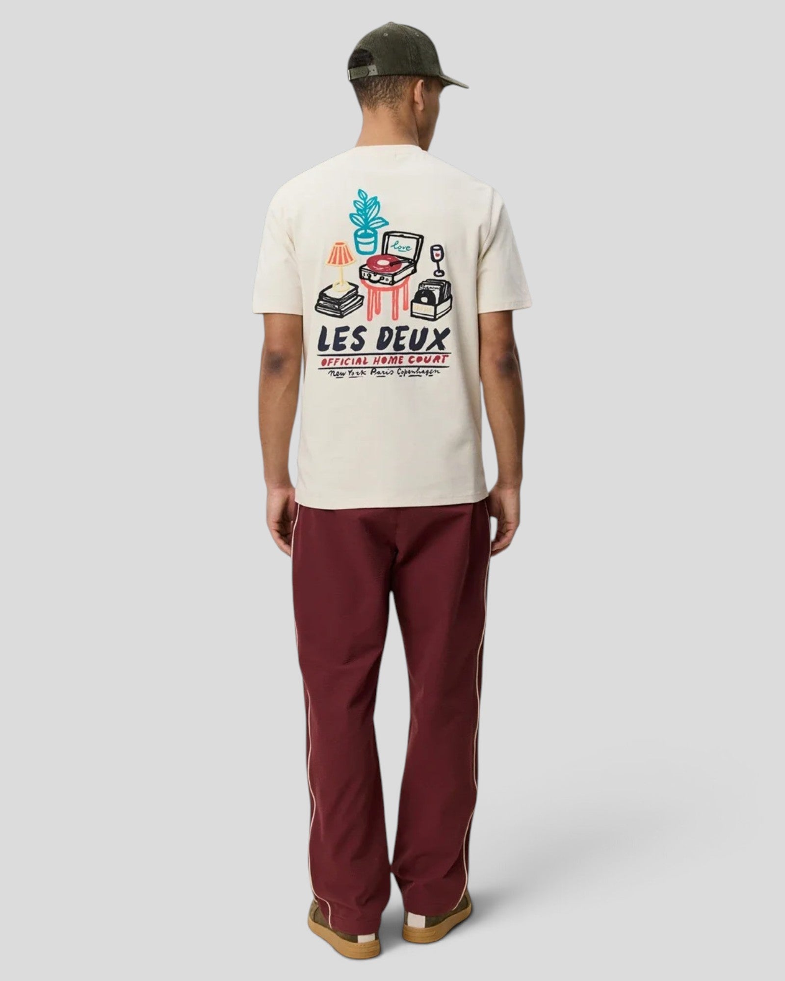 Les Deux || Record T-Shirt - Ivory Les Deux