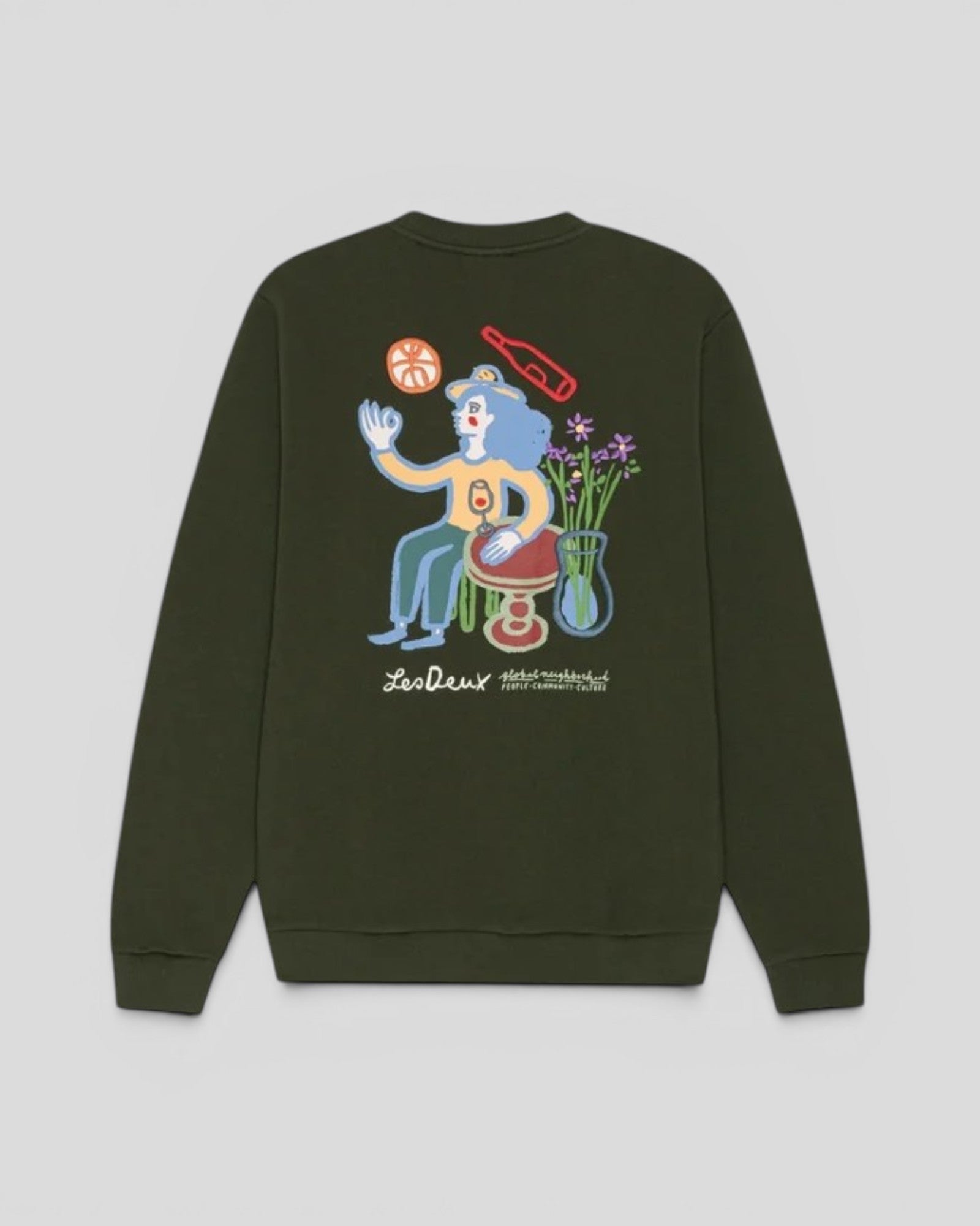 Les Deux || Rural Sweatshirt - Rosin Green Les Deux