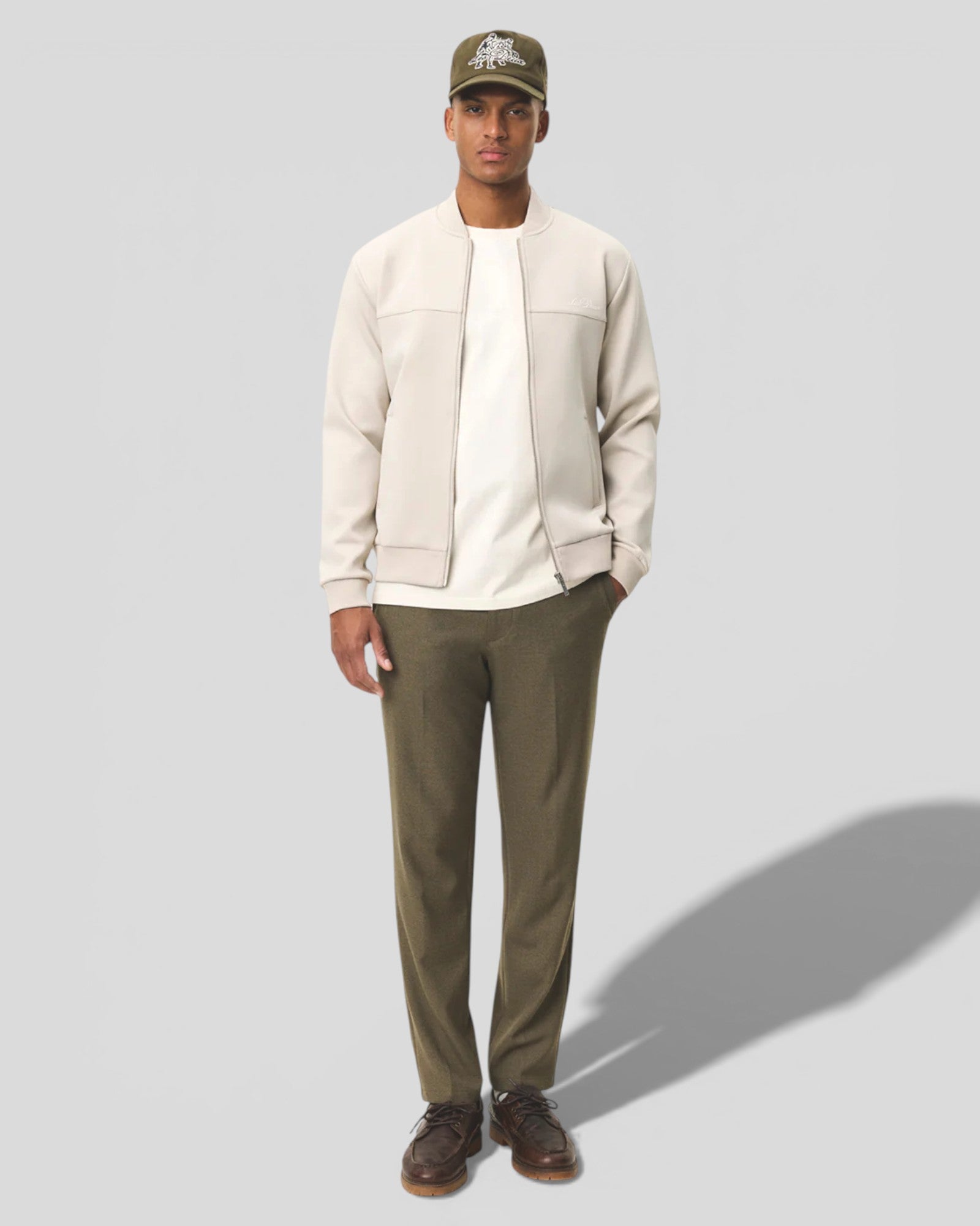 Les Deux || Ballier Crew Track Jacket - Light Sand Les Deux