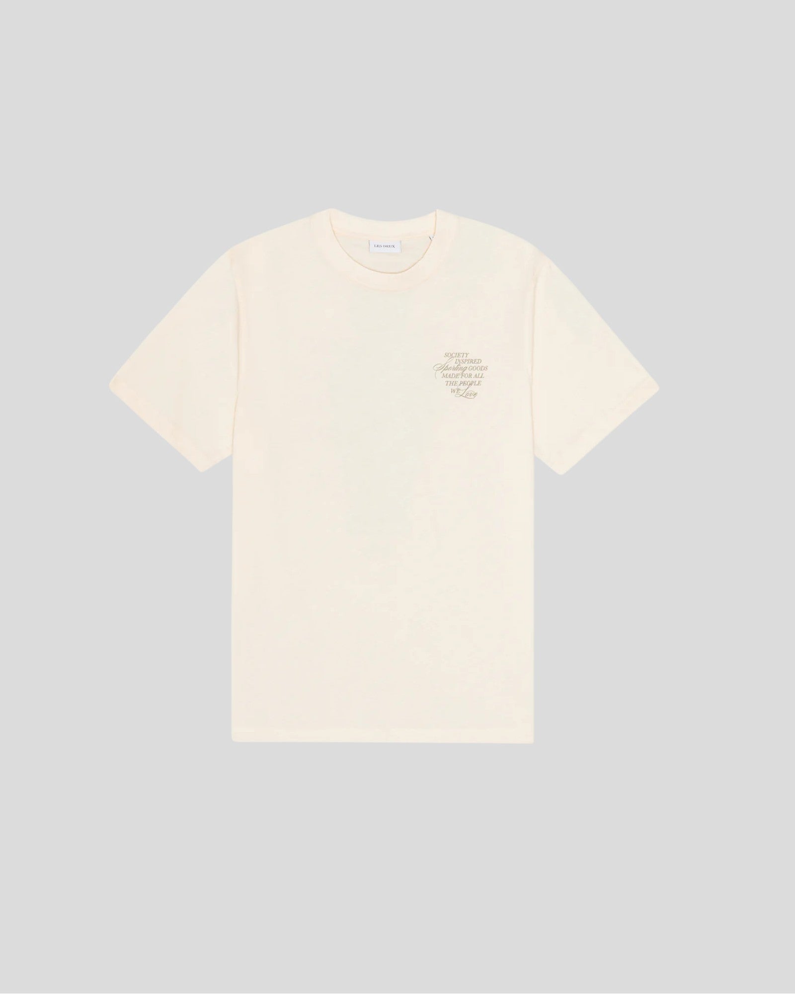 Les Deux || Ben Faience T- Shirt - Eggnog White Les Deux
