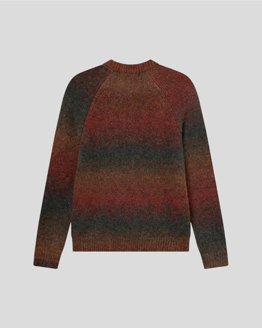 Les Deux || Brad Gradient Knit Jumper - Dark Clay Orange Les Deux