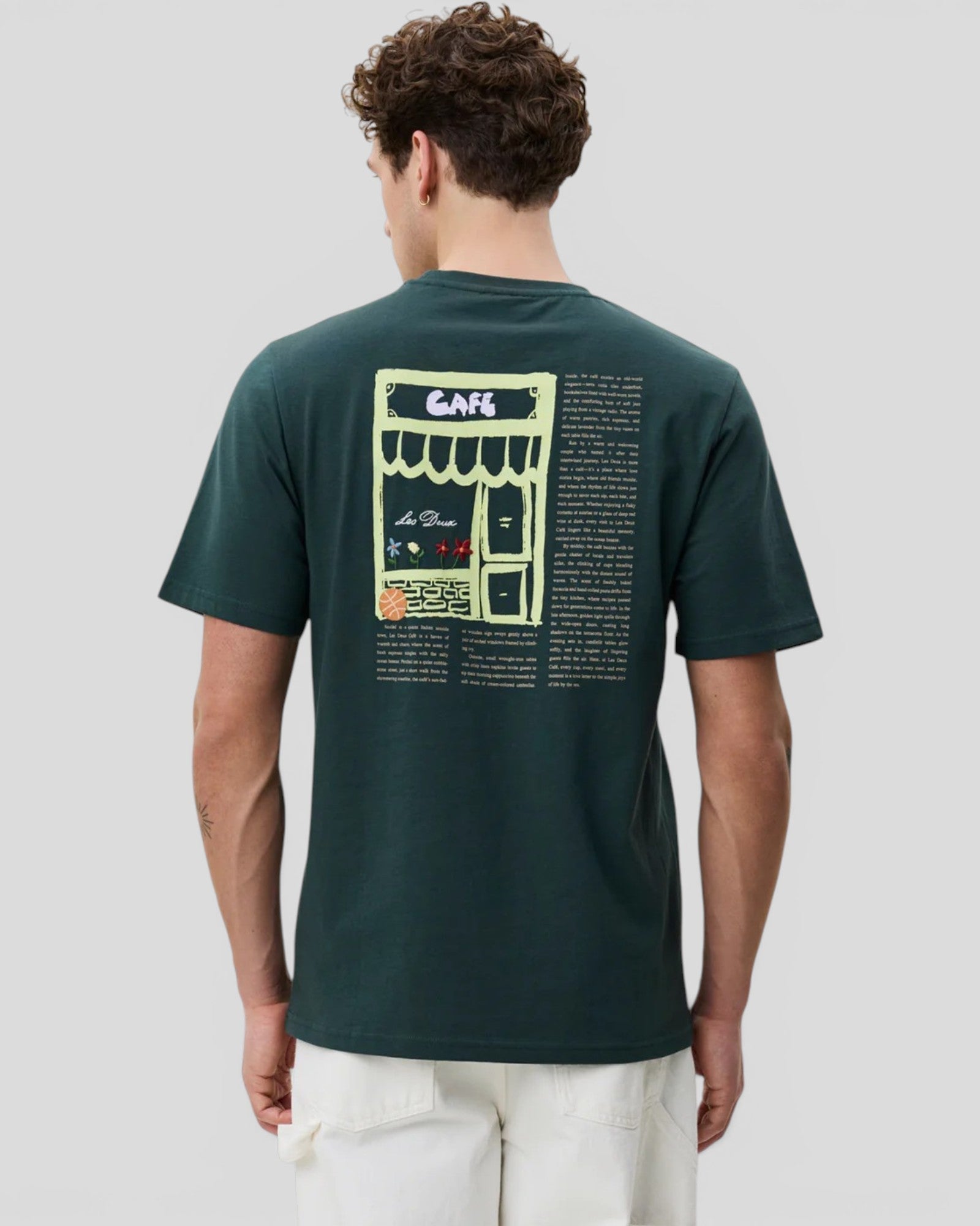 Les Deux || Café T-Shirt - Pine Green Les Deux
