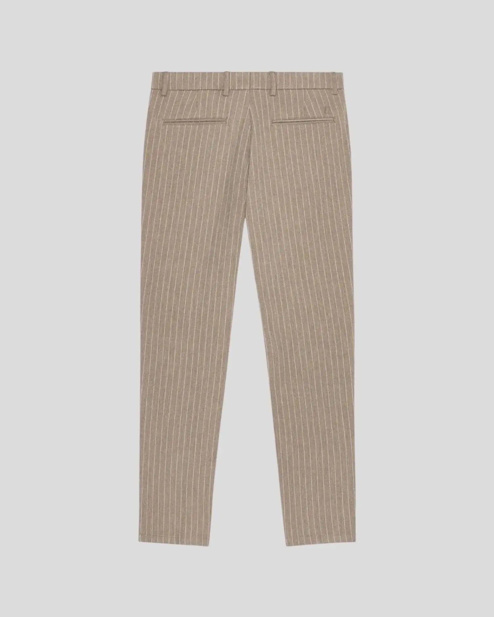 Les Deux || Como Reg Pinstriped Pants - Walnut Brown Les Deux