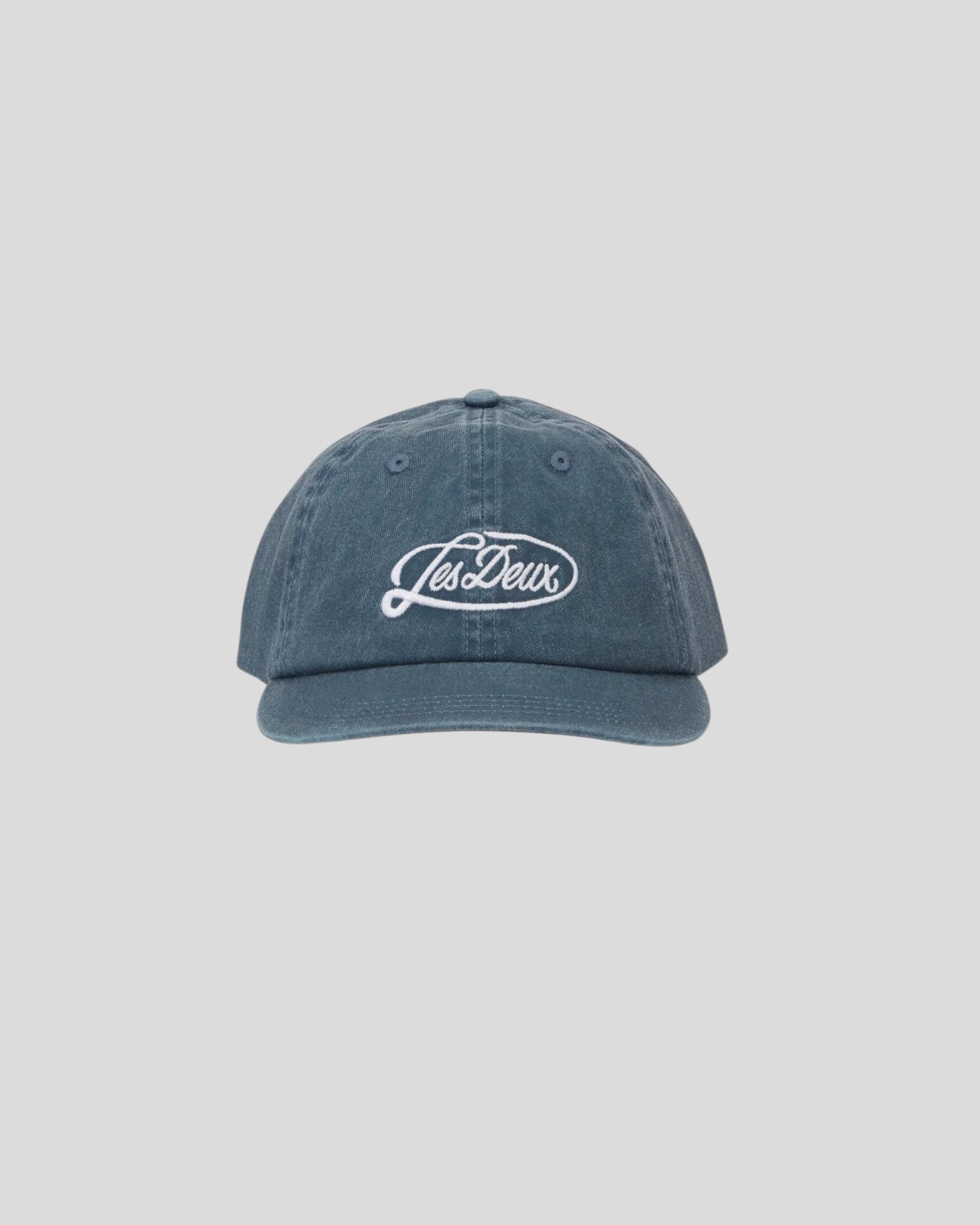 Les Deux || Logo Dad Cap - Dark Denim Blue Les Deux