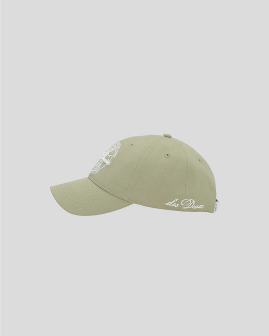 Les Deux || Globe Logo Dad Cap - Tea Green Les Deux