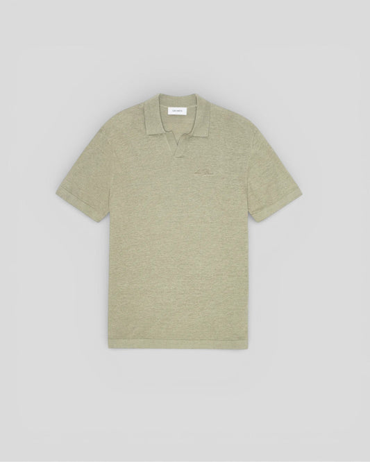 Les Deux || Emmanuel Knit Polo - Tea Green Les Deux