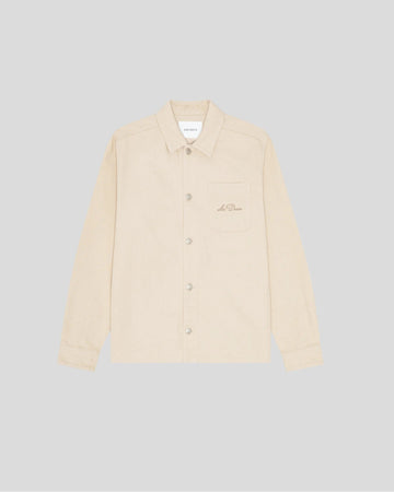 Les Deux || Layton Faience Twill Overshirt - Ivory