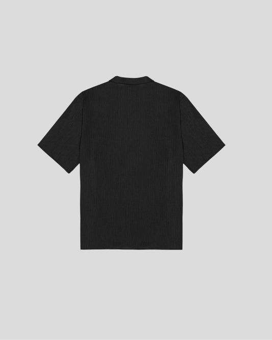 Les Deux || Hector Plissé SS Shirt - Black Les Deux