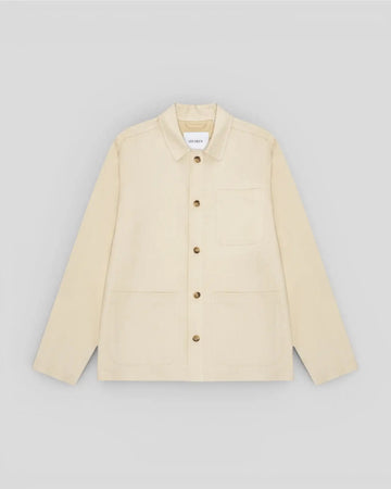Les Deux || Herringbone Overshirt - Ivory Les Deux