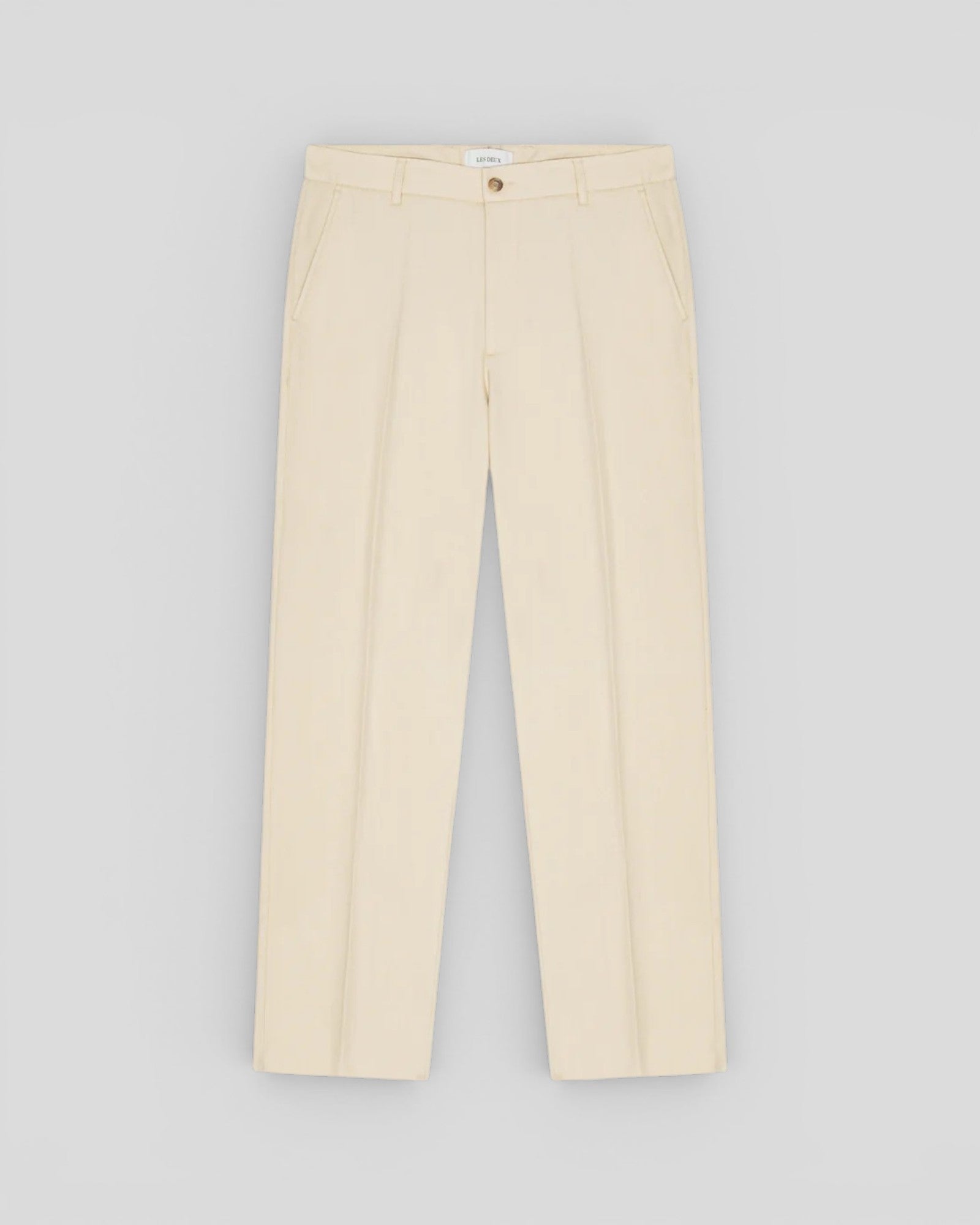 Les Deux || Herringbone Suit Pants - Ivory Les Deux