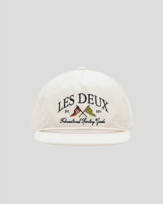 Les Deux || Ivy League Corduroy Cap - Ivory Les Deux