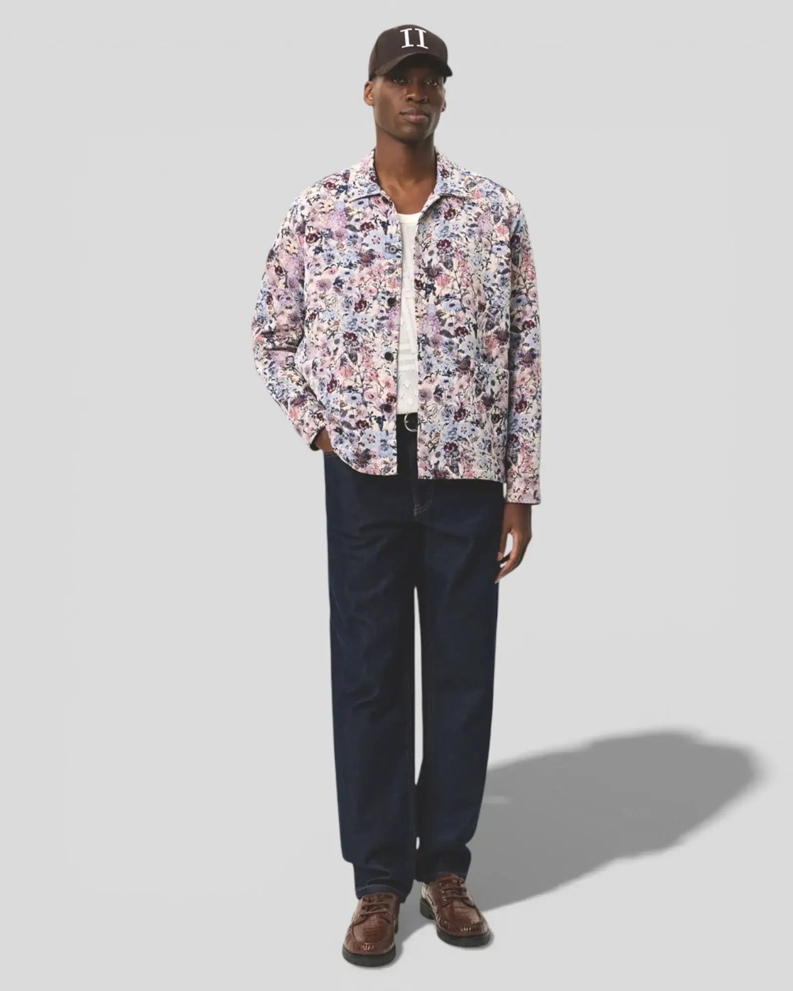 Les Deux || Hugh Jacquard Overshirt - Ivory Les Deux