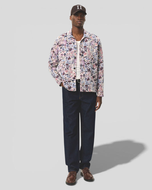 Les Deux || Hugh Jacquard Overshirt - Ivory Les Deux