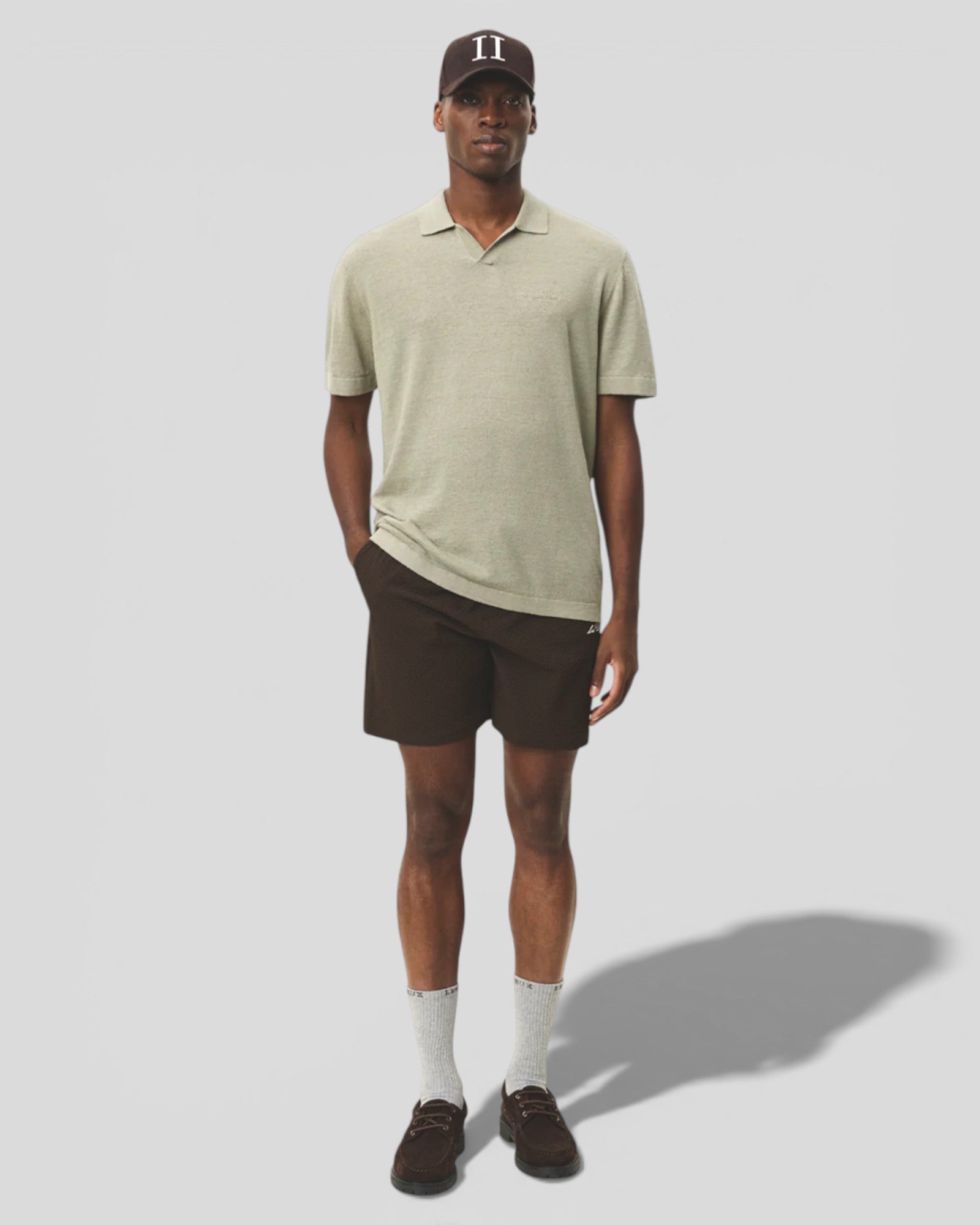 Les Deux || Emmanuel Knit Polo - Tea Green Les Deux