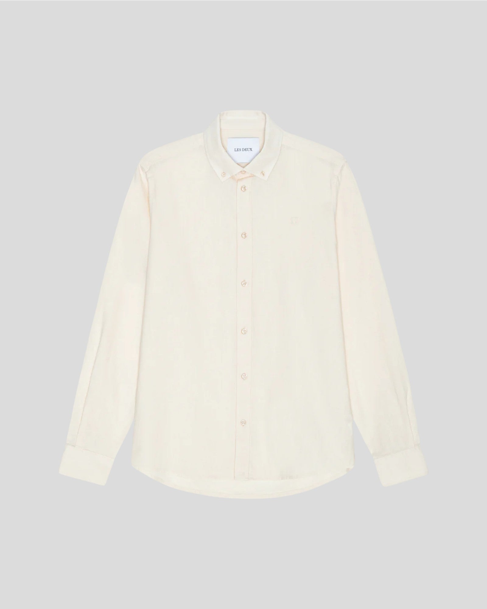 Les Deux || Konrad Cotton Linen Shirt - Eggnog White Les Deux