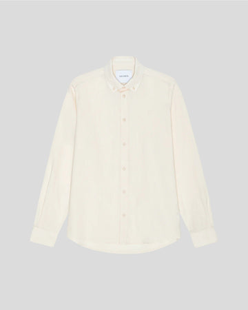 Les Deux || Konrad Cotton Linen Shirt - Eggnog White Les Deux