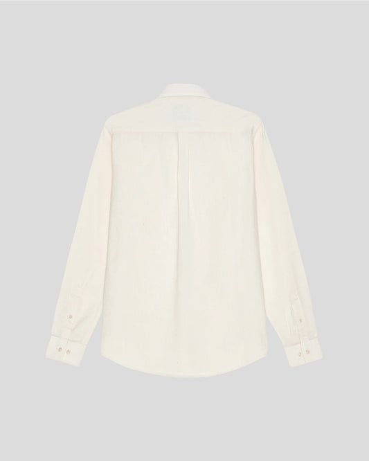 Les Deux || Konrad Cotton Linen Shirt - Eggnog White Les Deux