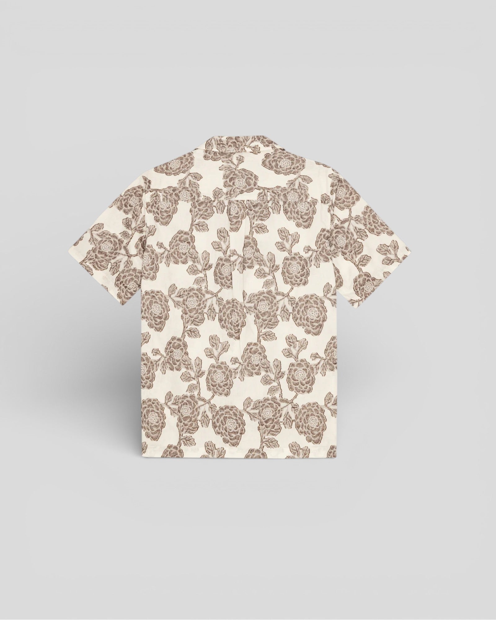 Les Deux || Lesley Flower Jacquard SS Shirt - Ivory Les Deux