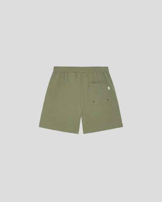 Les Deux || Stan Seersucker Swim Shorts - Lichen Green Les Deux