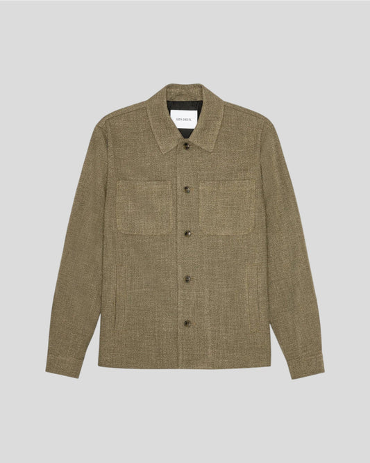 Les Deux || Marseille Melange Jacket - Teak Brown Les Deux