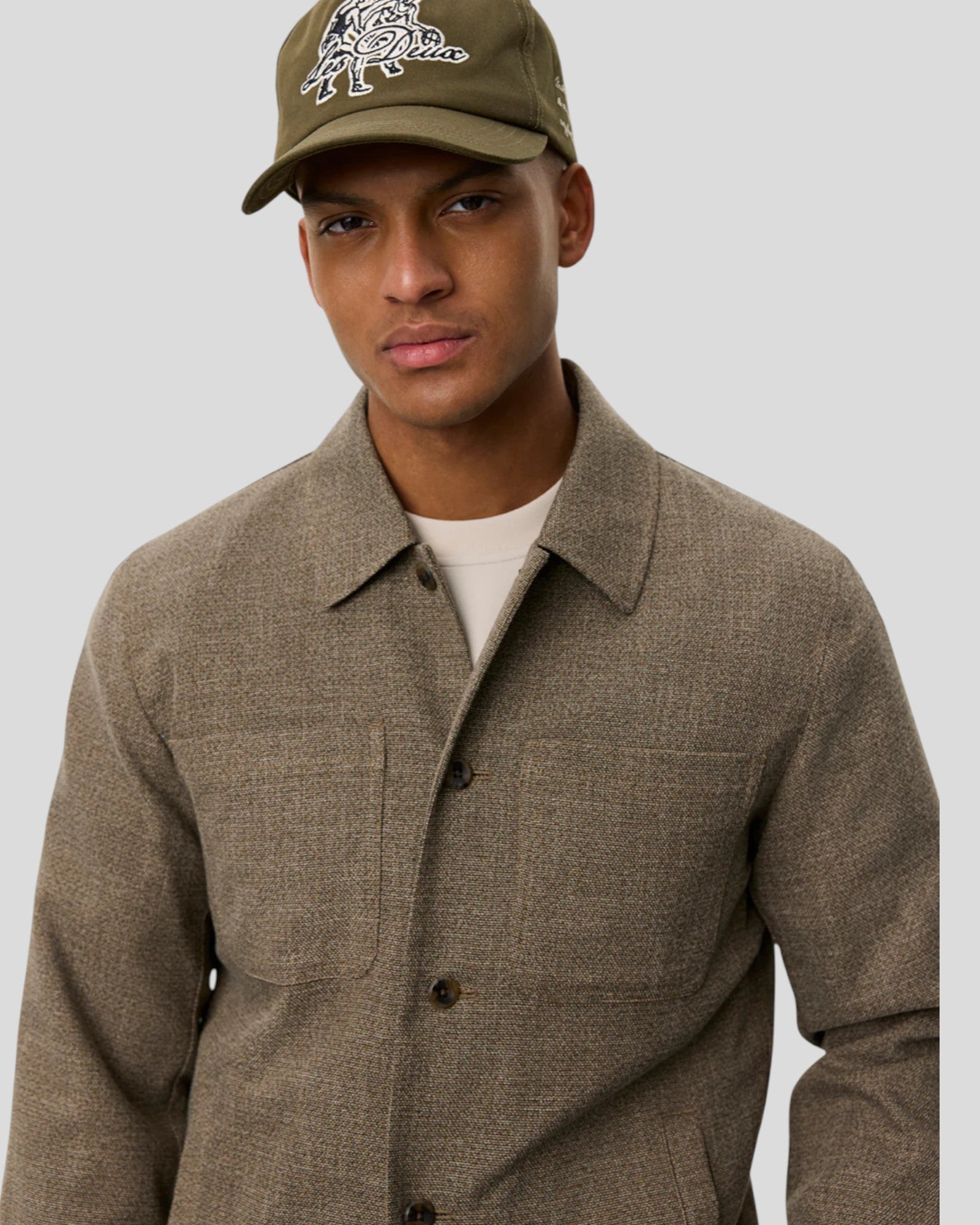 Les Deux || Marseille Melange Jacket - Teak Brown Les Deux