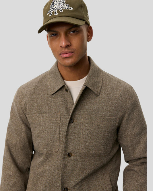 Les Deux || Marseille Melange Jacket - Teak Brown Les Deux