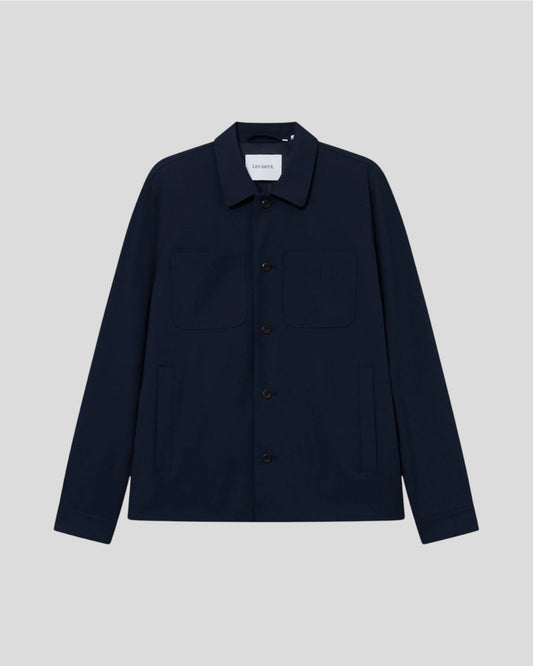 Les Deux || Marseille Textured Jacket - Dark Navy Les Deux