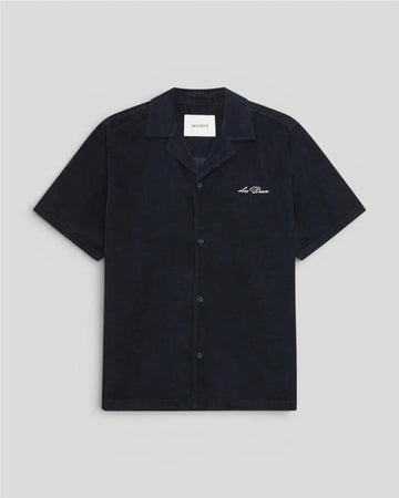 Les Deux || Signature Mini Cord SS Shirt - Dark Blue Night Les Deux