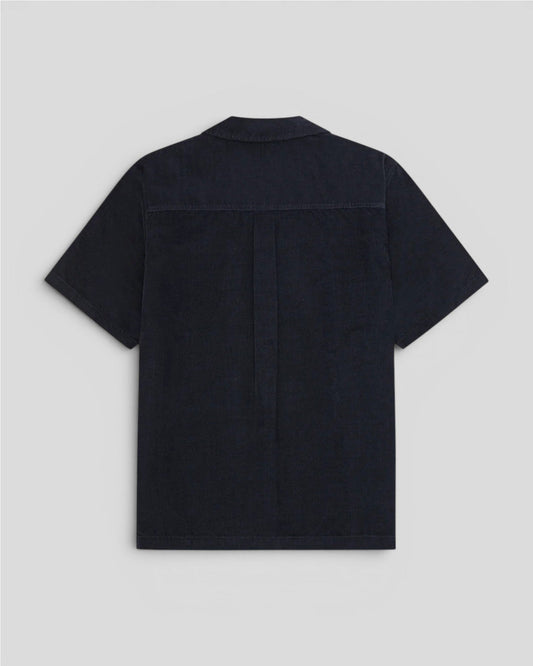Les Deux || Signature Mini Cord SS Shirt - Dark Blue Night Les Deux