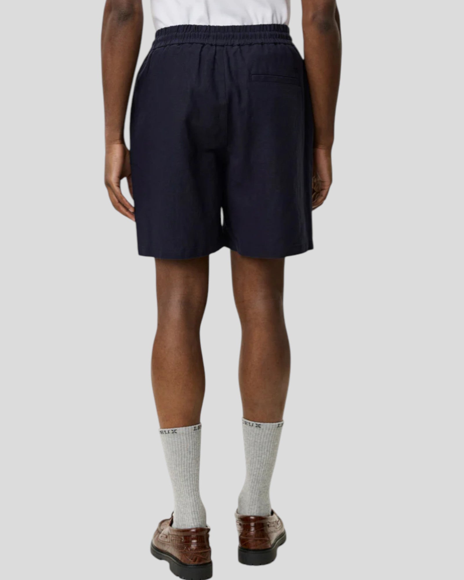 Les Deux || Otto Linen Shorts - Dark Navy Les Deux