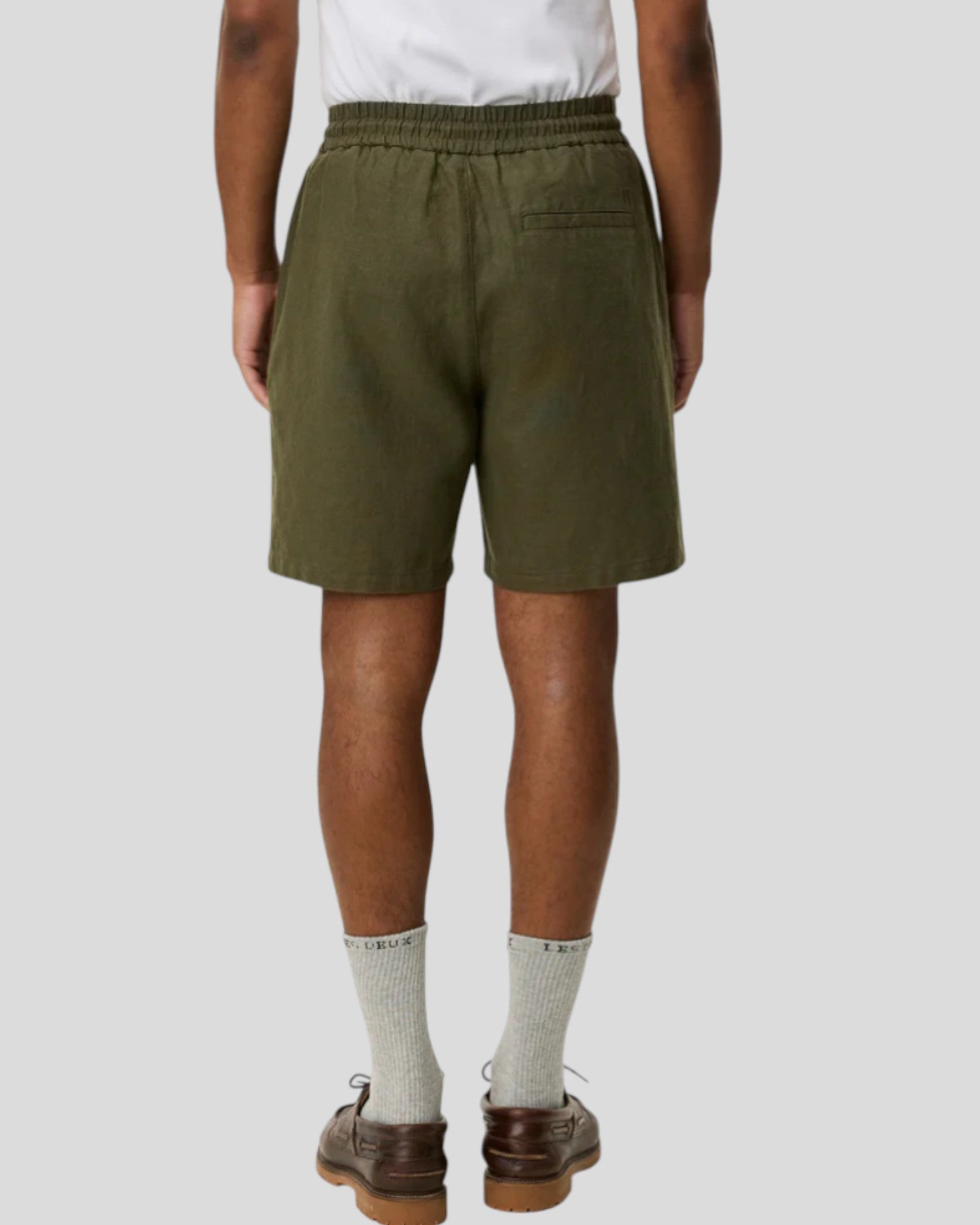 Les Deux || Otto Linen Shorts - Olive Night Les Deux
