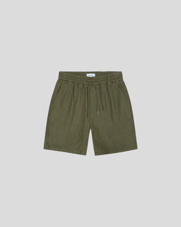 Les Deux || Otto Linen Shorts - Olive Night Les Deux
