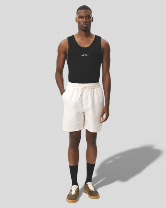 Les Deux || Otto Linen Shorts - Eggnog White Les Deux