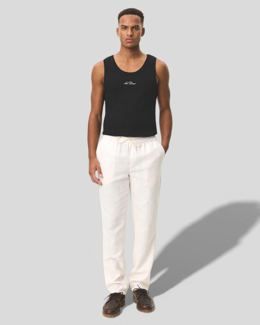 Les Deux || Patrick Linen Pants - Eggnog White Les Deux