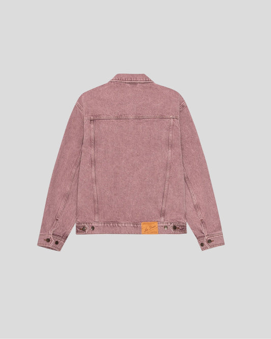 Les Deux || Rally Light Pink Denim Jacket - Light Pink Denim Wash Les Deux