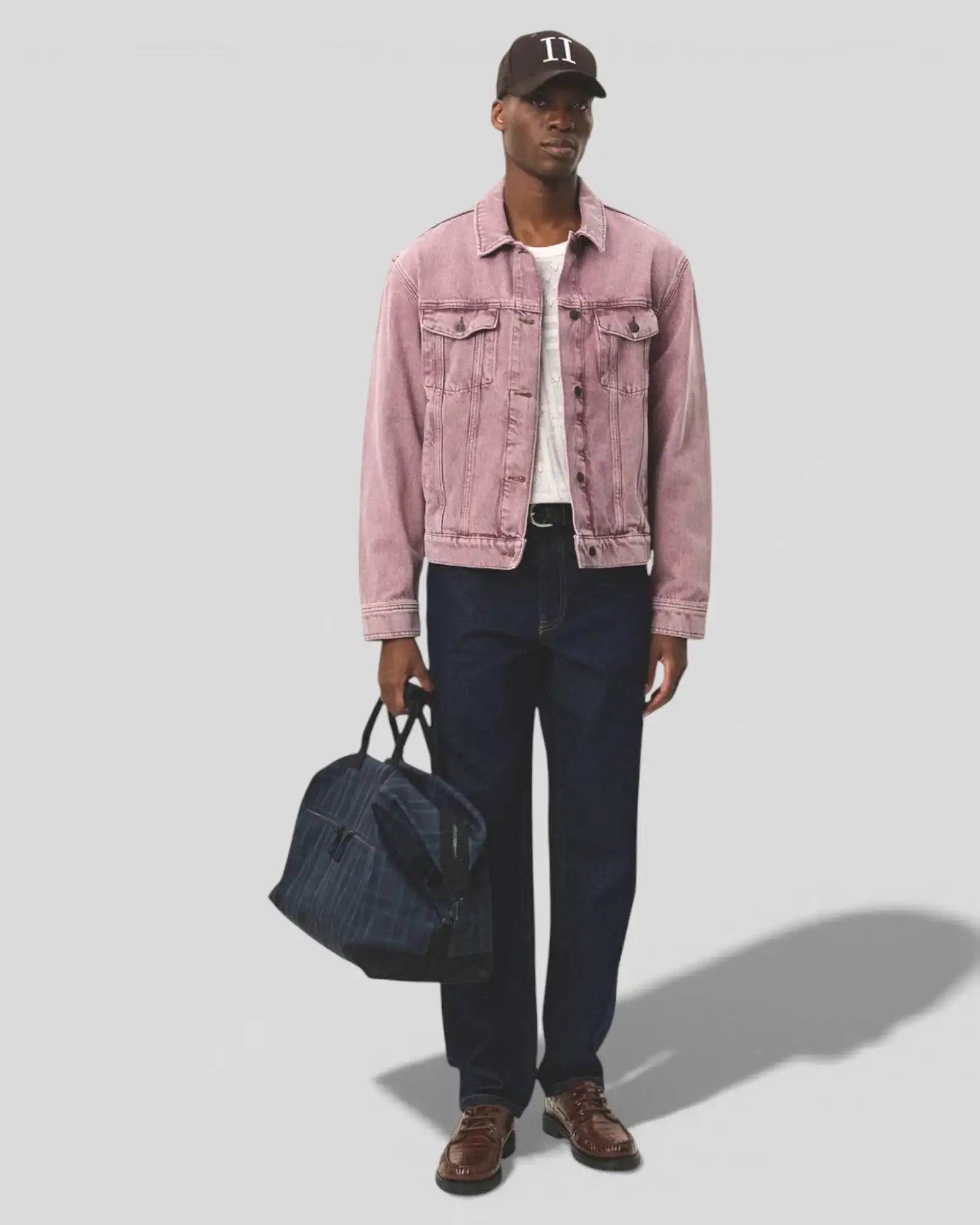 Les Deux || Rally Light Pink Denim Jacket - Light Pink Denim Wash Les Deux