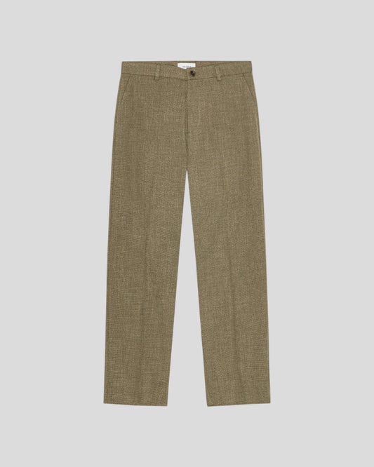 Les Deux || Randall Melange Suit Pants - Teak Brown Les Deux