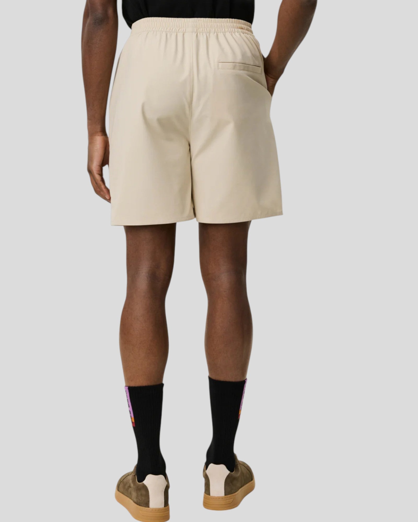 Les Deux || Raphael Shorts - Oyster Gray White Les Deux