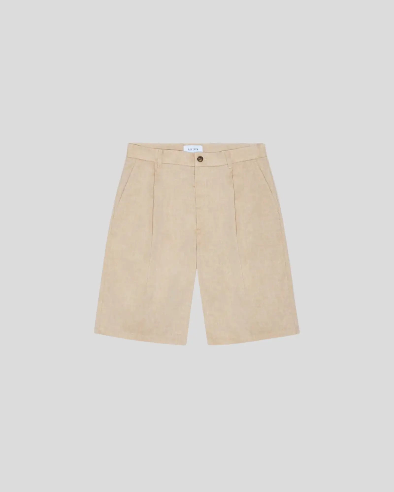 Les Deux || Reece Pleated Slub Short - Light Sand Les Deux