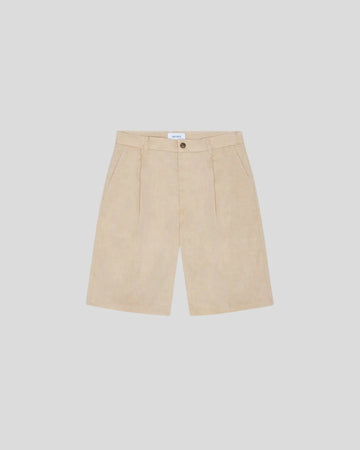 Les Deux || Reece Pleated Slub Short - Light Sand Les Deux