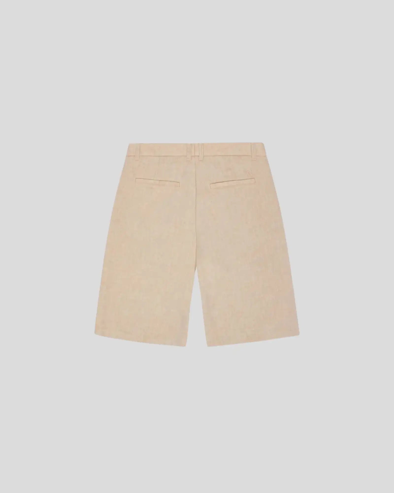 Les Deux || Reece Pleated Slub Short - Light Sand Les Deux