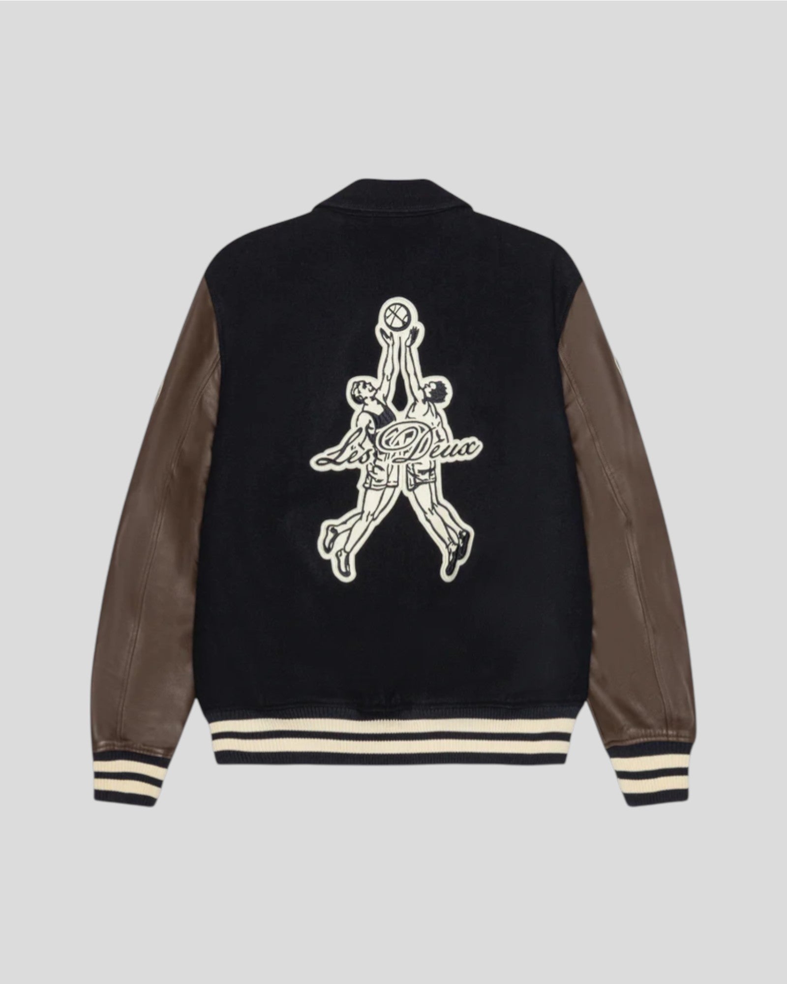 Les Deux || Basket Varsity Wool Jacket - Dark Navy Les Deux