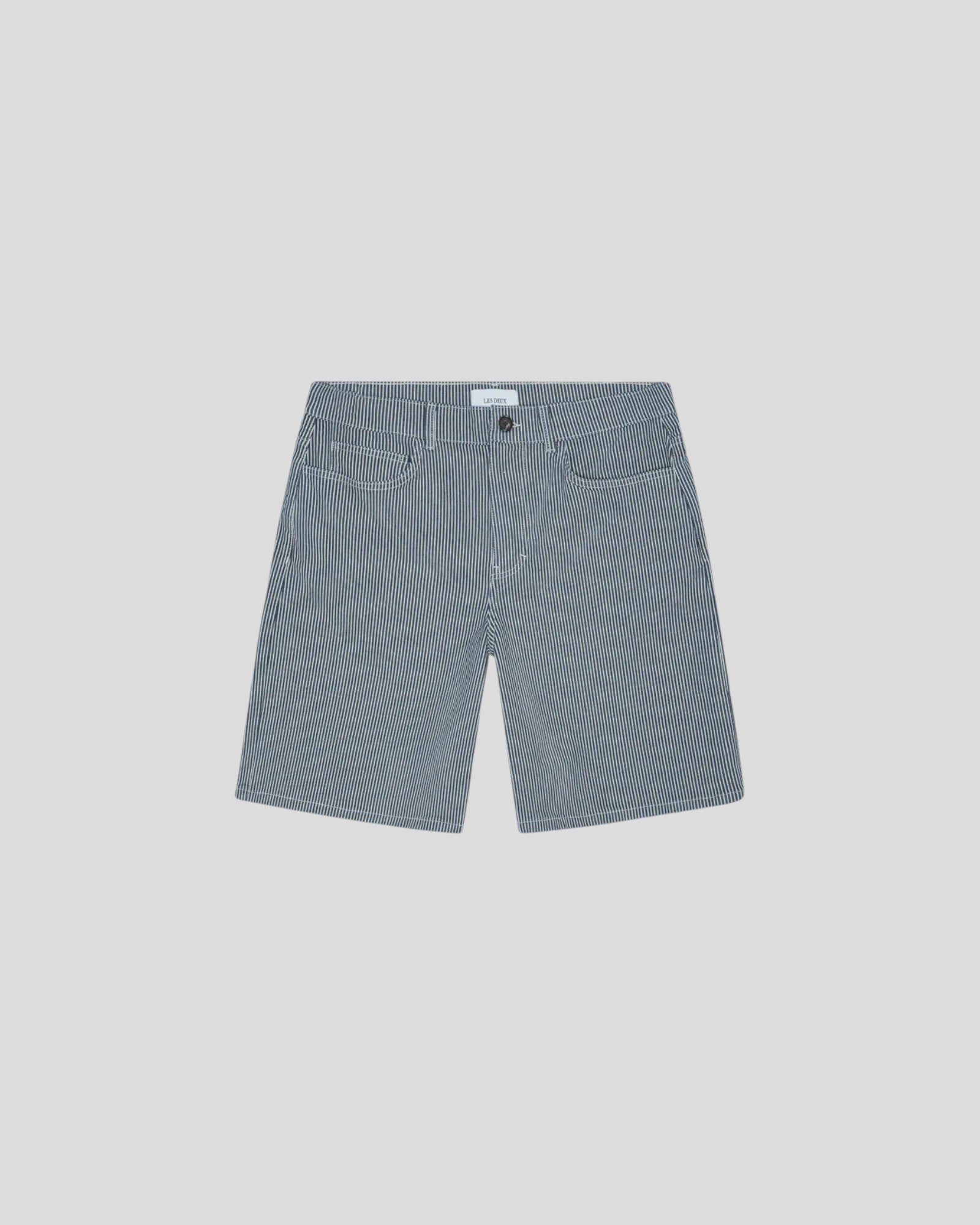 Les Deux || Ryder Striped Shorts - Dark Navy Les Deux