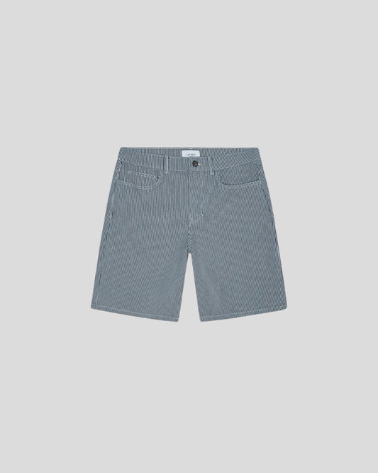Les Deux || Ryder Striped Shorts - Dark Navy Les Deux