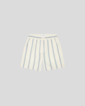 Les Deux || Lawson Stripe Shorts - Eggnog White Les Deux