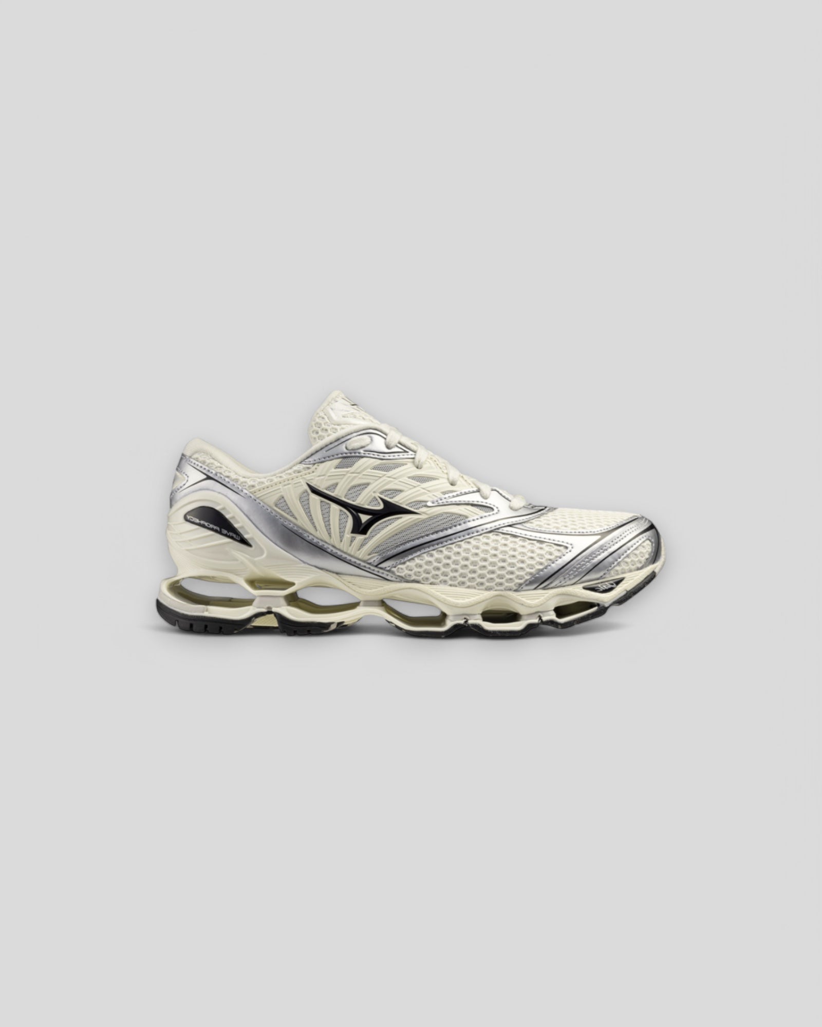 Mizuno || Wave Prophecy Ls - Silver/Black/Pristine - M" Mizuno
