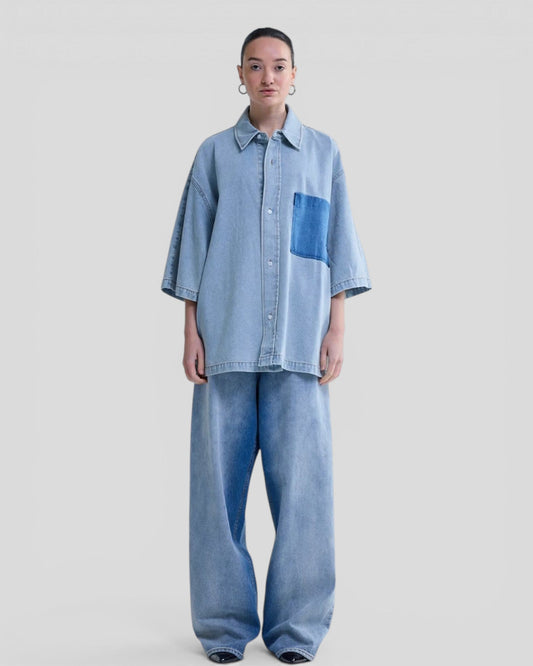 New Amsterdam || Lyocell Shirt - Light Blue New Amsterdam