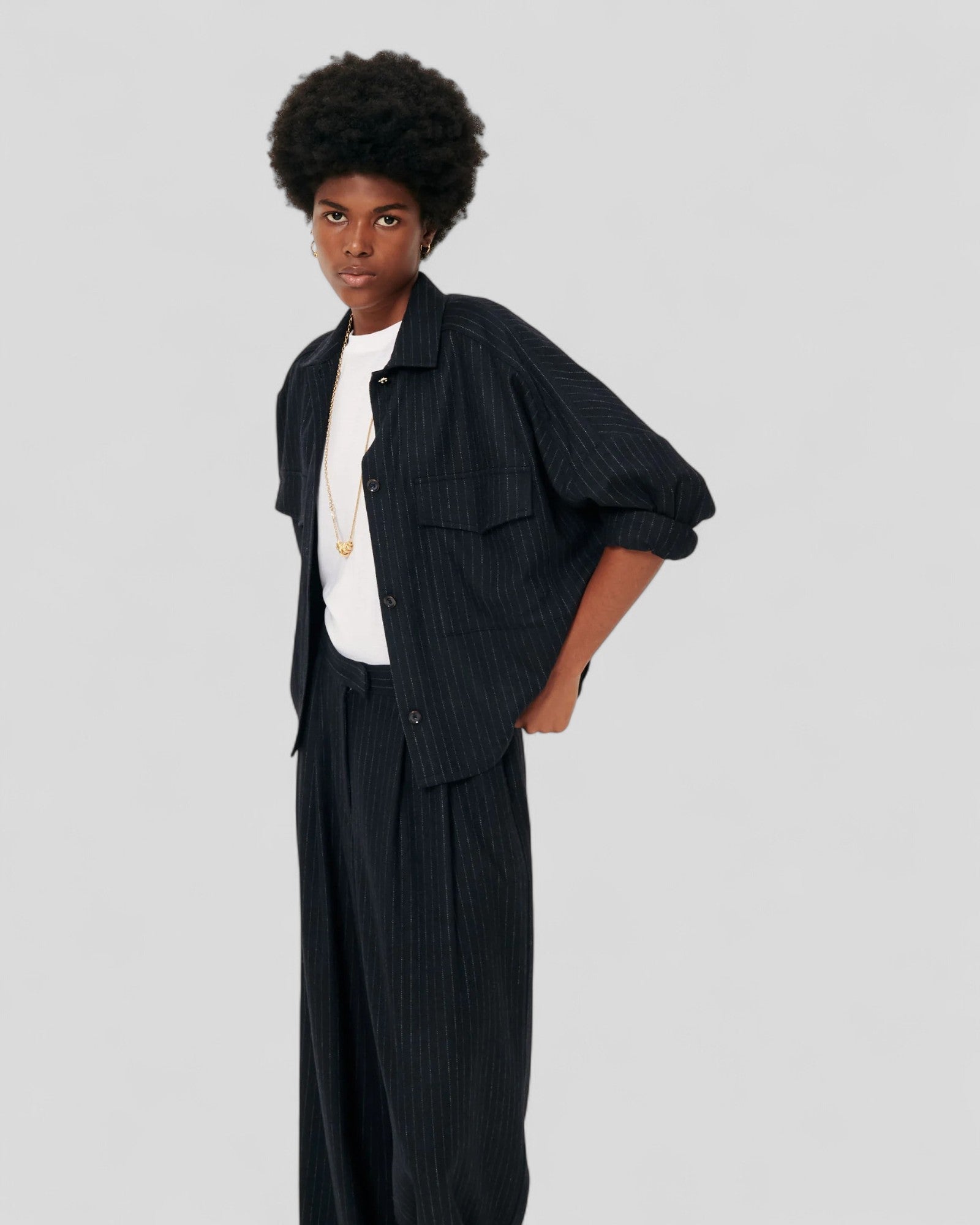 Sessùn || Wiltonia Shirt - Navysand Sessùn