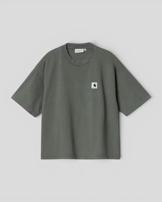 Carhartt || W' S/S Nelson - T-shirt - Smoke Green Carhartt
